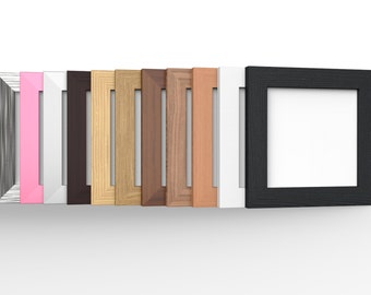 Handmade Classic Square Picture Photo Frames Wooden Effect 11 Colours Multiple sizes, Hang or Stand, Home Decor Gift
