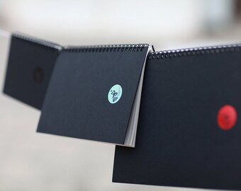 Bajo sketchbook, blank page spiral bound, 70 sheets of paper [set of 3]