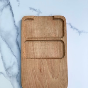 Solid Beech Wood Rolling Tray – Cannabis Accessory