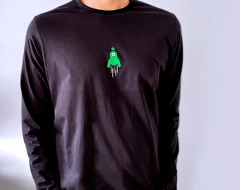 Camisa de manga larga "Good Vibes": regalo para fumetas, 100 % algodón