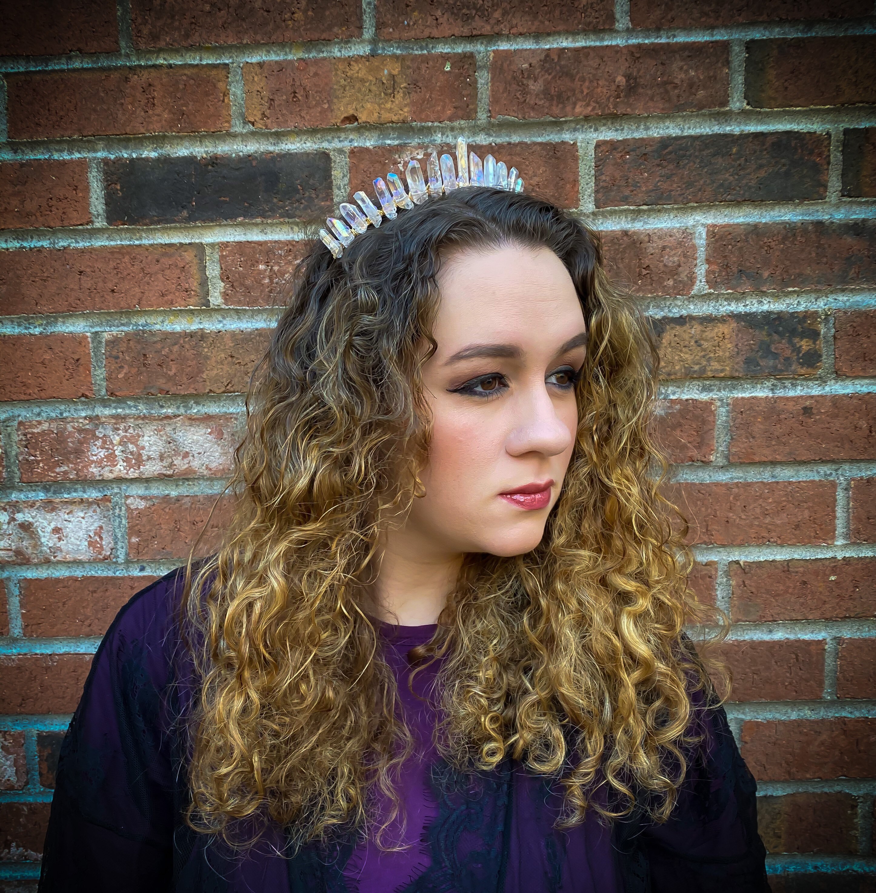Angel amethyst aura crystal quarts headband crown Amazon.com: UDWTMTPRT Amethyst Rough Stone Quartz Crystal  main image 4