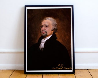 Alexander Hamilton Musical Play (Lin Manuel Miranda) Classic Painting Photoshop Poster Print