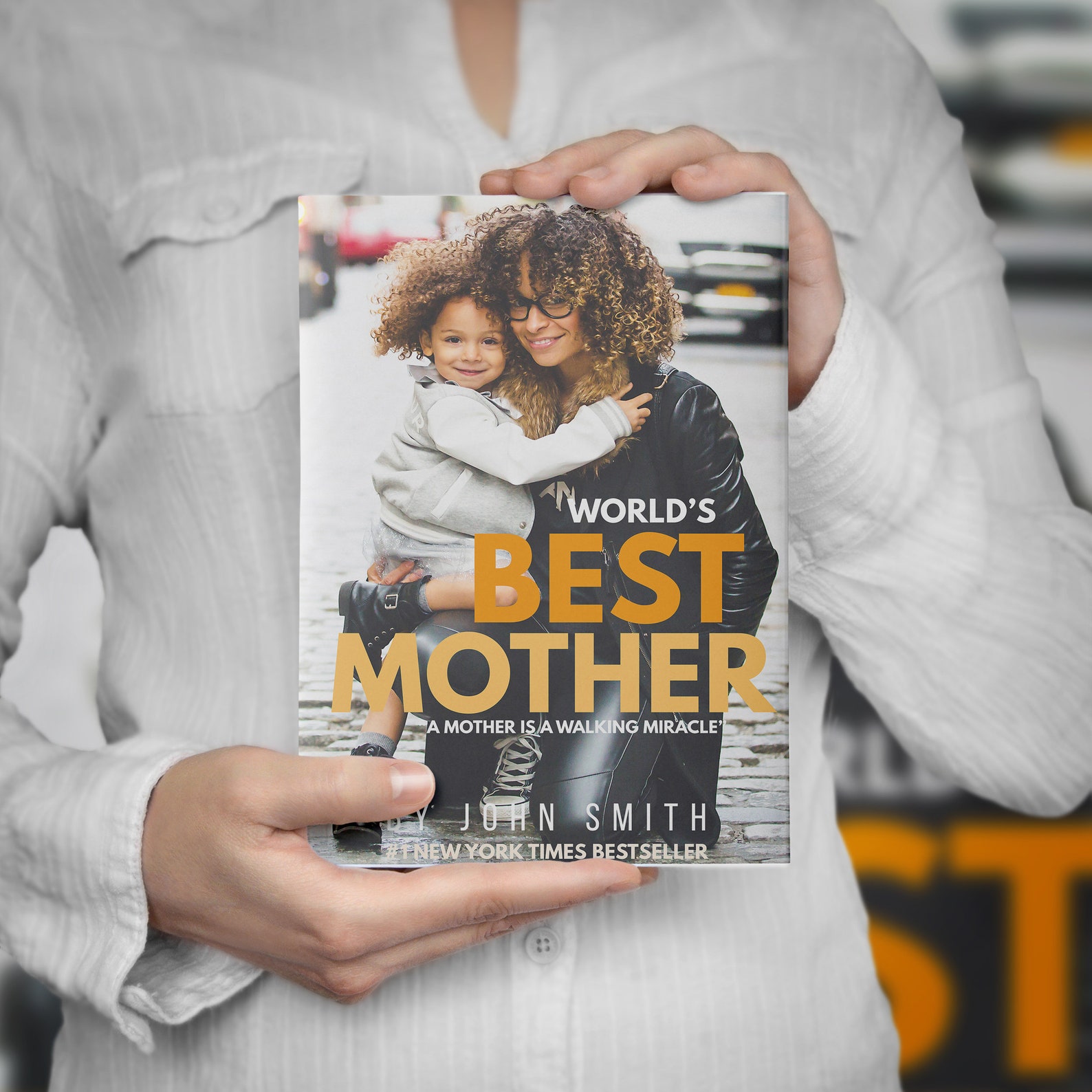 Tickle Her Heart: 20 Funny Mother's Day Cards & Gifts 18 World's Best Mother, Personalized Fake Custom Book Cover