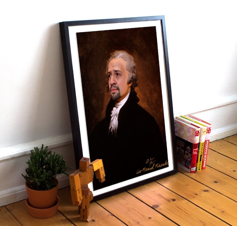 Alexander Hamilton Musical Play Lin Manuel Miranda Classic Painting Photoshop Poster Print image 5