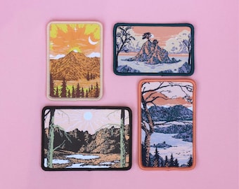 Landscape patches - Seconds Sale Wanderlust Mountain Nature Sew On Patch