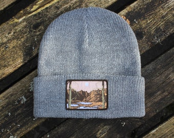 Desert Patch Beanie - Soft Knit Wanderlust Beanie