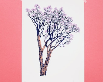 Blossom Art Print - Botanical Tree Home Decor - Nature Artwork