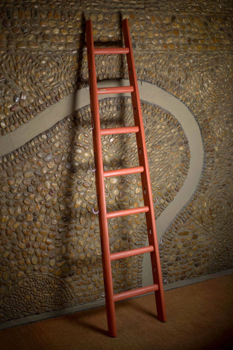 Scaletta Sgabello 3 Gradini A Ribalta Legno Massello Duplo, Scaletta 3 Gradini L