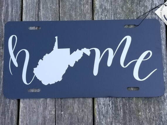 Black License Plate Frame /"Made in West Virginia/" Auto Accessory Novelty