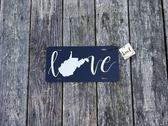 Black License Plate Frame /"Made in West Virginia/" Auto Accessory Novelty