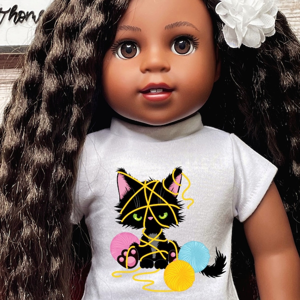 Black Cat Doll Etsy