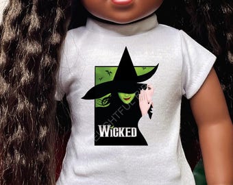 Wicked Witch Graphic Tee for 18 inch Dolls
