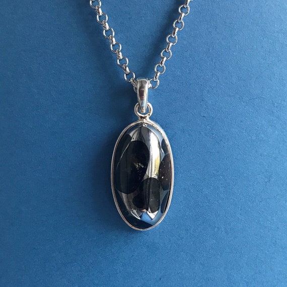 pallasite meteorite pendant