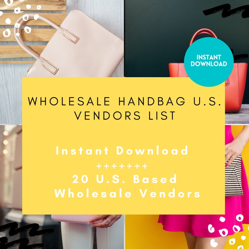 20 Handbag Wholesale Vendor List US Based ONLY Purses Etsy