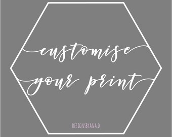 Custom Edited Print