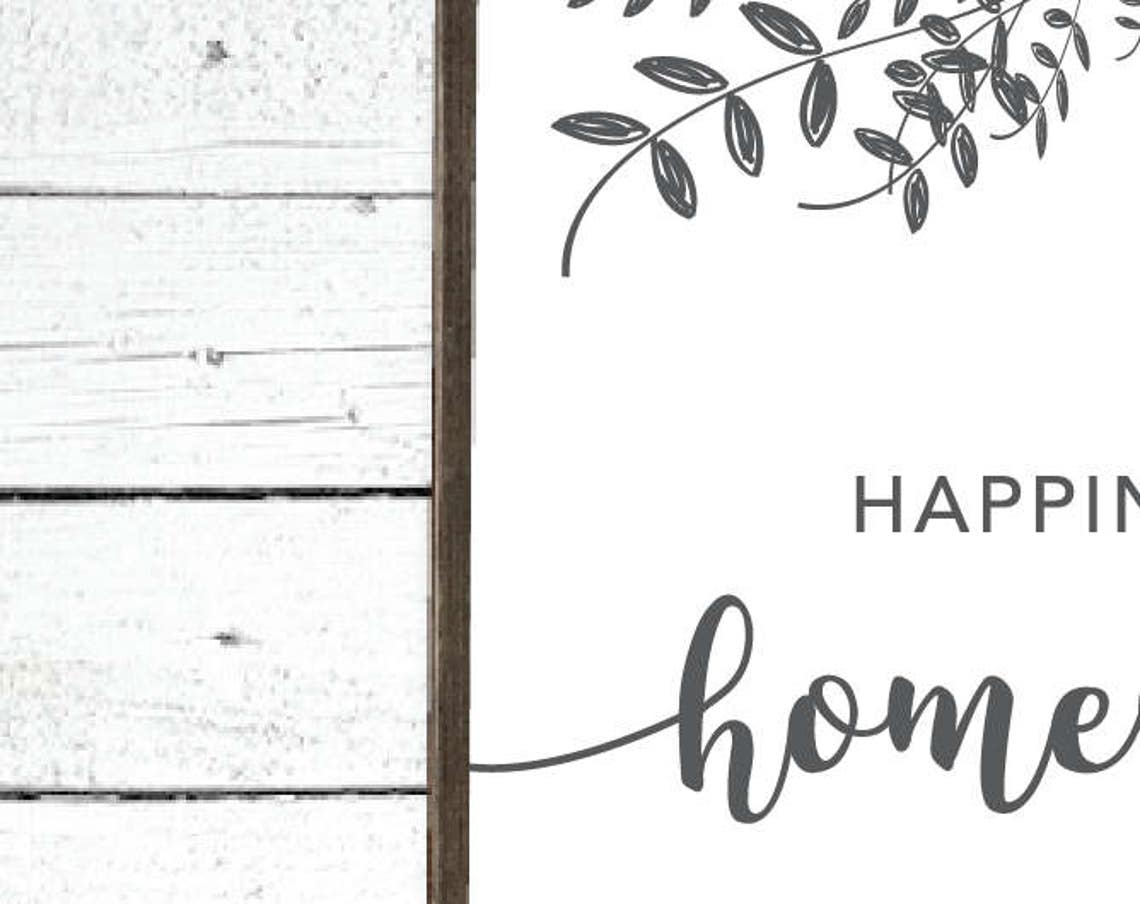 Happiness is Homemade Printable Farmhouse Sign Family - Etsy