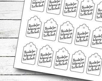 Thank You for Helping Me Tie the Knot Bachelorette Party - Etsy