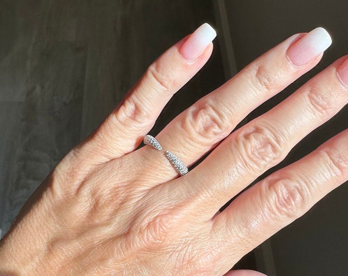 Silver Open Claw Ring