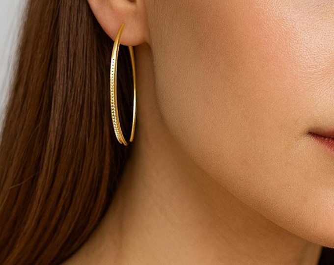 The Elena Moissanite Threader Earrings