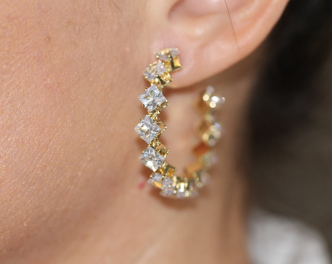 Brilliance Hoop Earrings