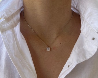 Sterling Silver Triple CZ Star With 14 Sterling Silver Triple CZ Star With 14