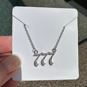Angel Numbers Necklace - 111, 222, 333, 444, 555, 666, 777, 888, 999 In Stainless Steel | Gold Or Silver 11 thumbnail image