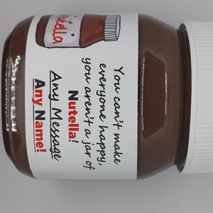 400g Personalised Nutella Label valentines day love - Printable Download