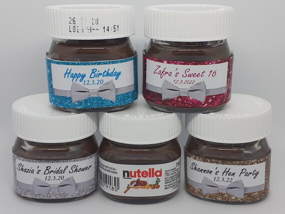 Personalized Mini Nutella Jar