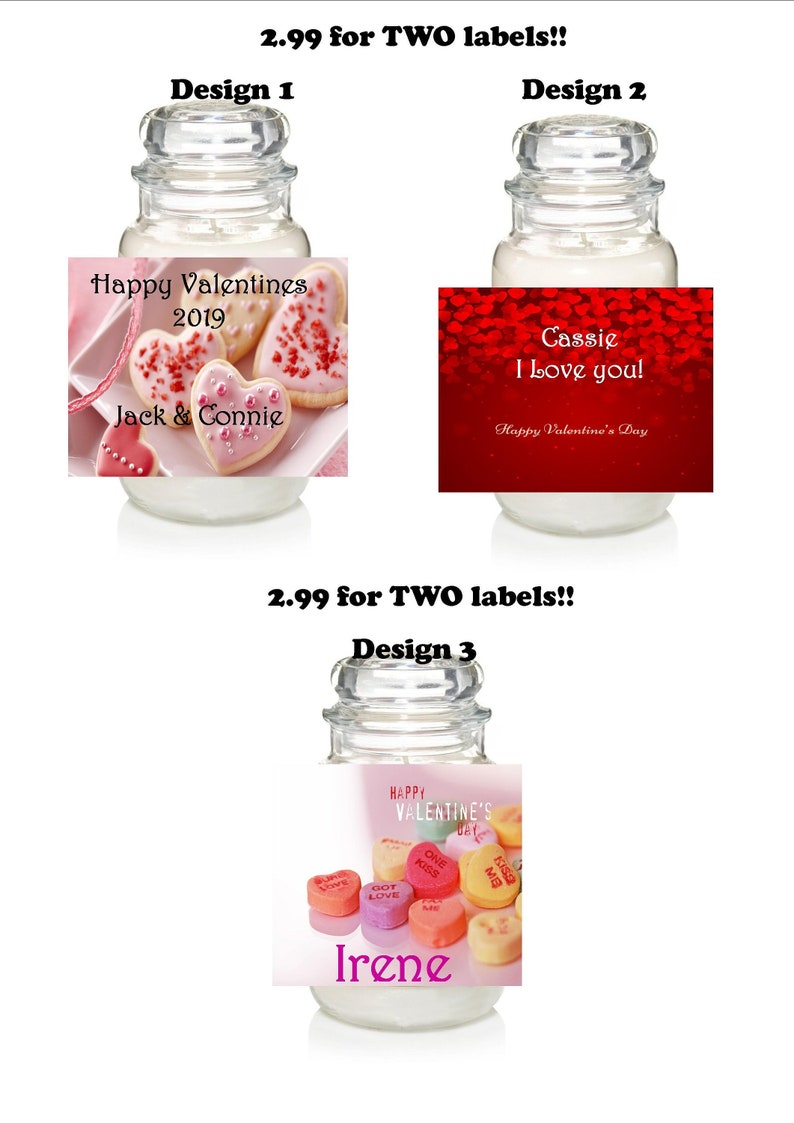Personalized Personalised Valentine Love Yankee Candle Label Etsy Ireland