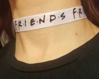Friends choker necklace, friendship necklace