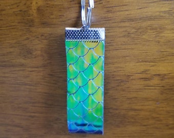 Colorful mermaid key fob, Keychains, mermaid, dragon scales