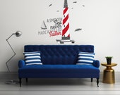 A Smooth sea Never Made a Skilled Sailor - Baby Boy Decoration - Mural Wall Decal Sticker For Home Interior Decoration Car Laptop (R33)