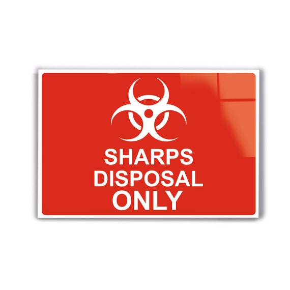Health and Safety Sign Horizontal Sharps Disposal Only Etsy Ireland