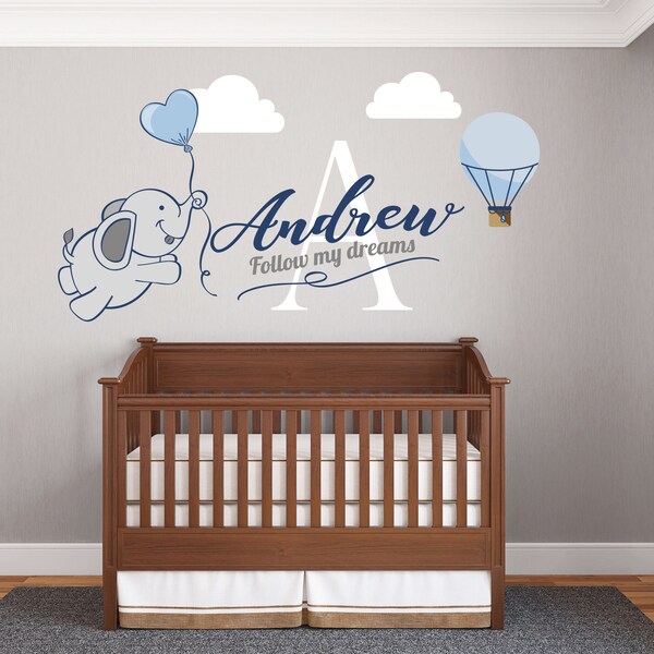 Elephant Wall Decal Etsy