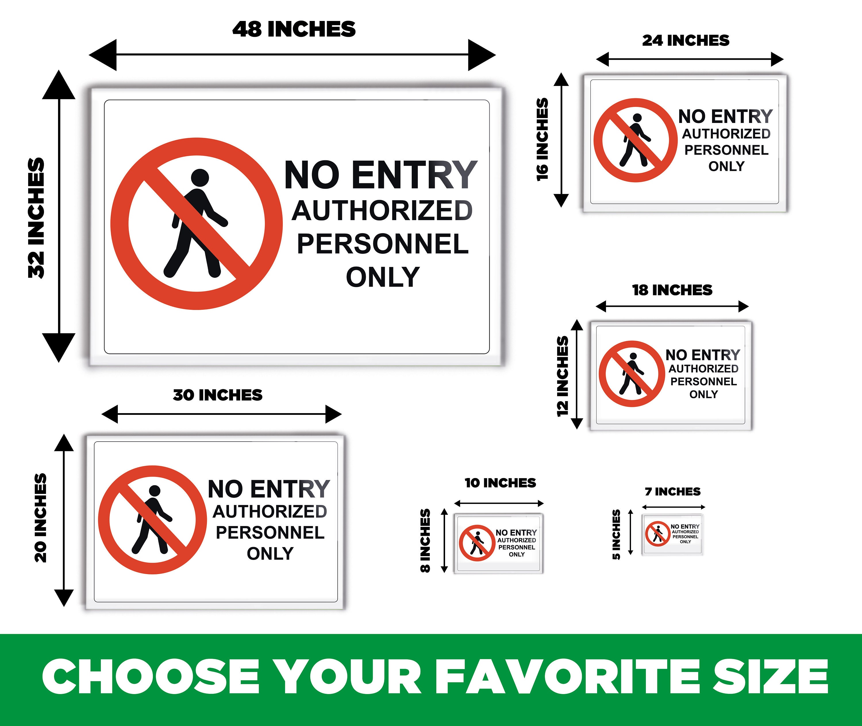 Multiple Size Options Acrylic Signage For Workplace Prohibition Signs