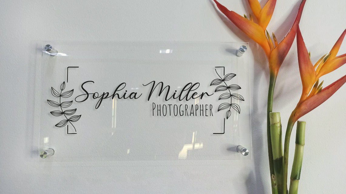 Personalized Floating Acrylic Business Sign Custom Acrylic | Etsy