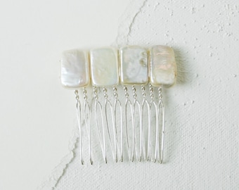 Geometric Pearl Hair Comb