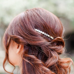 Reif Geometrische Haarkamm: Zierliche Minimalistische Braut Haarspange