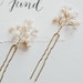 Freshwater Pearl Branch Hair Pins (Set of 2) | Simple and Modern Wedding Accessories | Bridesmaid & Bridal Hair Pins