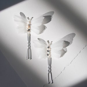 Mariposa Silk Organza Butterfly Hair Pins (Set of 2)