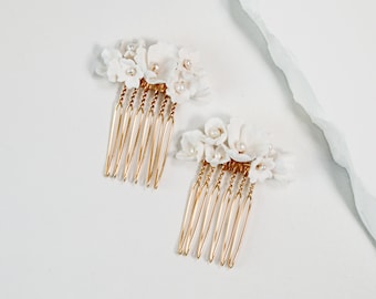 Dainty Floral Hair Comb Set