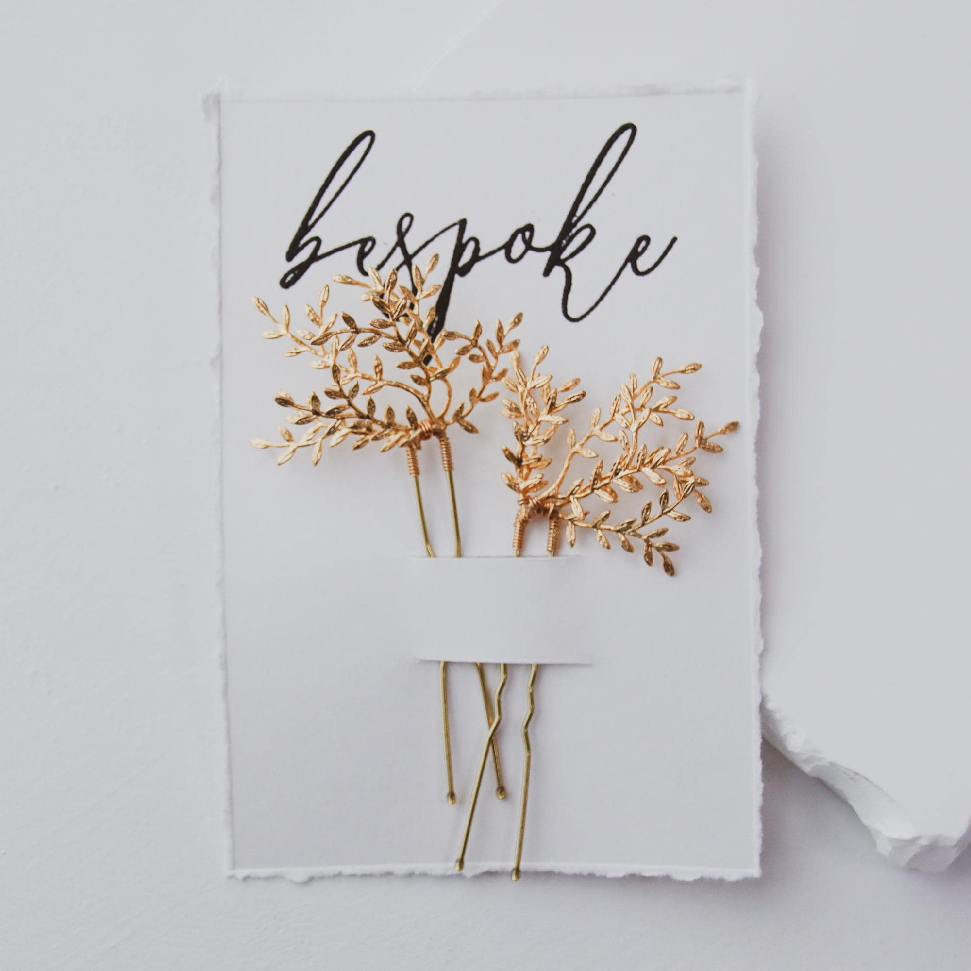 Willow Hair Pins | bridal hair comb featuring an organic tangle of leafy branches
