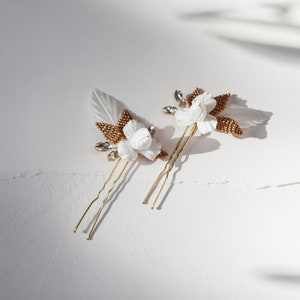 Gilded Iris Hair Pins Set of 2 image 3