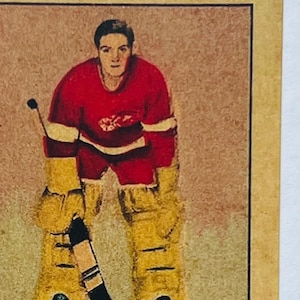 Terry Sawchuk 1950-51 Parkie Reprint Rookie Card Red Wings Neuheit HOF Sports Card