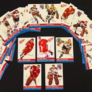 1954-55 Topps hockey compleet REPRINT fabrieksset (60) kaarten volledige set Howe Mr. Hockey... Zeldzaam