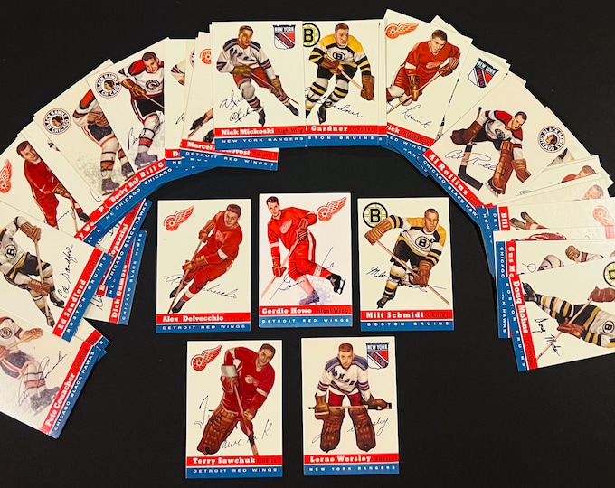 Topps Reprint Sets 1954-55 Topps Hockey Complete REPRINT Factory Set (60) Cards Full Set ...