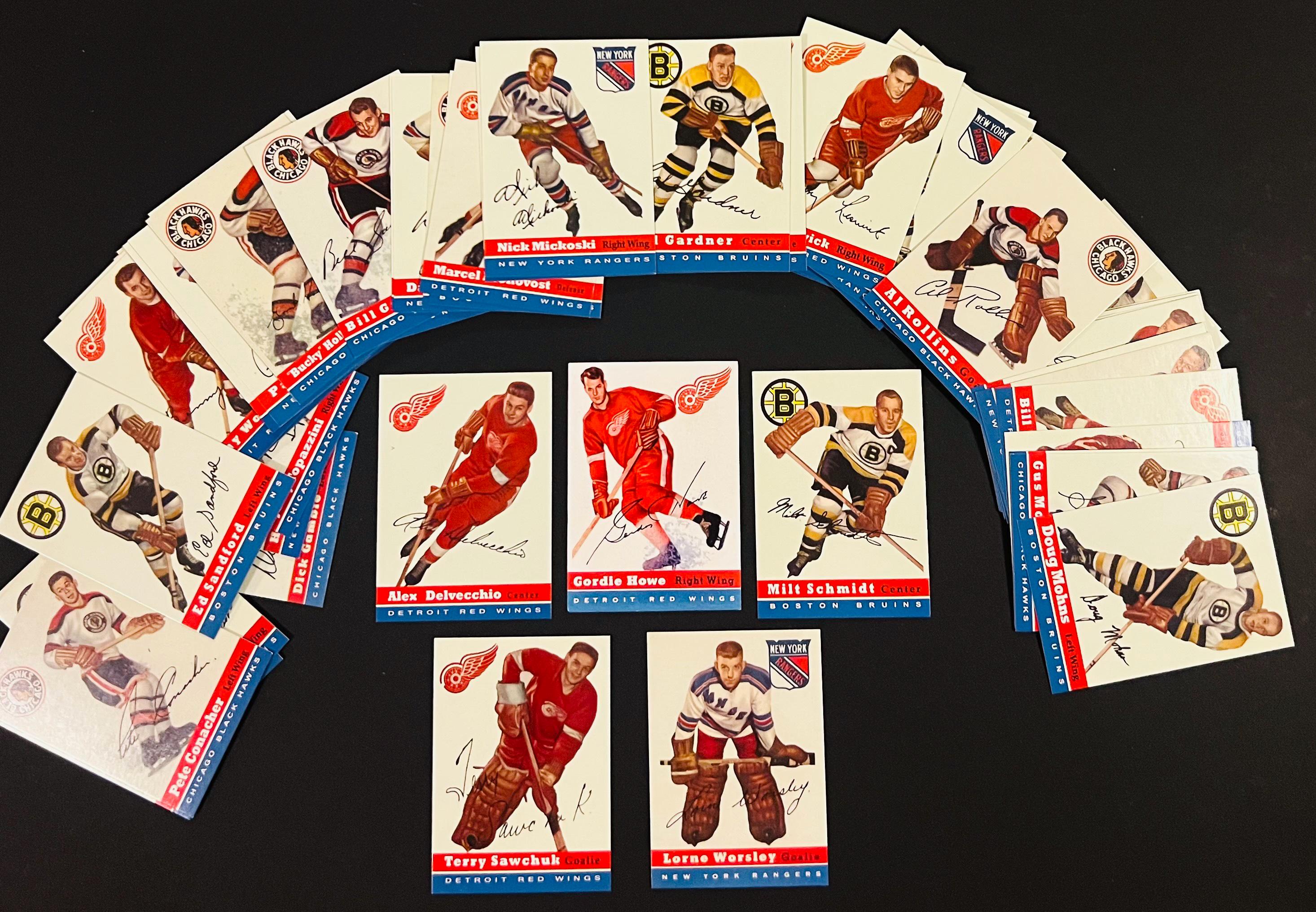 1954-55 Topps Hockey Complete REPRINT Factory Set (60) Cards Full Set Howe Mr. Hockey...Rare