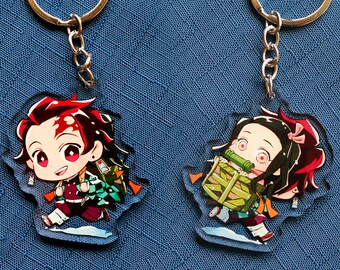 2'' Double-sided Acrylic Charms - Travelling Siblings