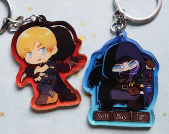 2'' Double-sided Acrylic Charm - Biohazard