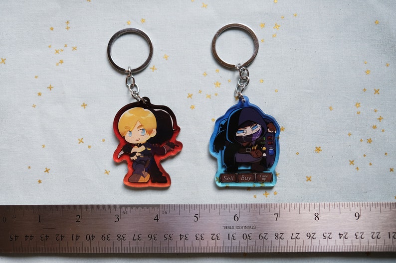 2'' Double-sided Acrylic Charm Biohazard image 4